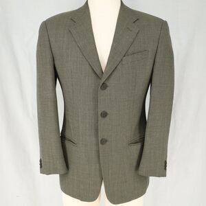 Mani Sport Coat Mens 40S Taupe Brown Wool Mens Jacket 3 Button Saks Fifth Ave
